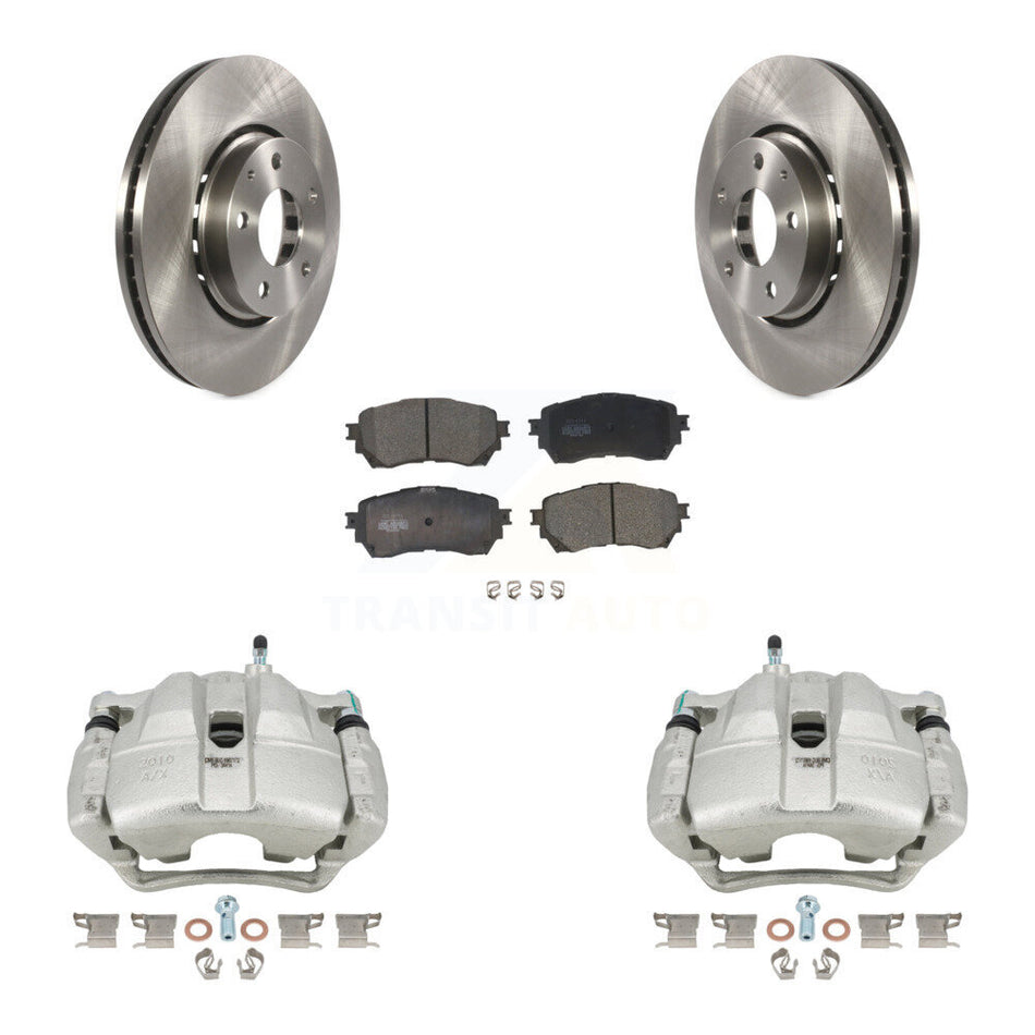 Front Disc Brake Caliper Rotor Ceramic Pad Kit For 2019-2021 Mazda 6 Naturally Aspirated KC8-100712T