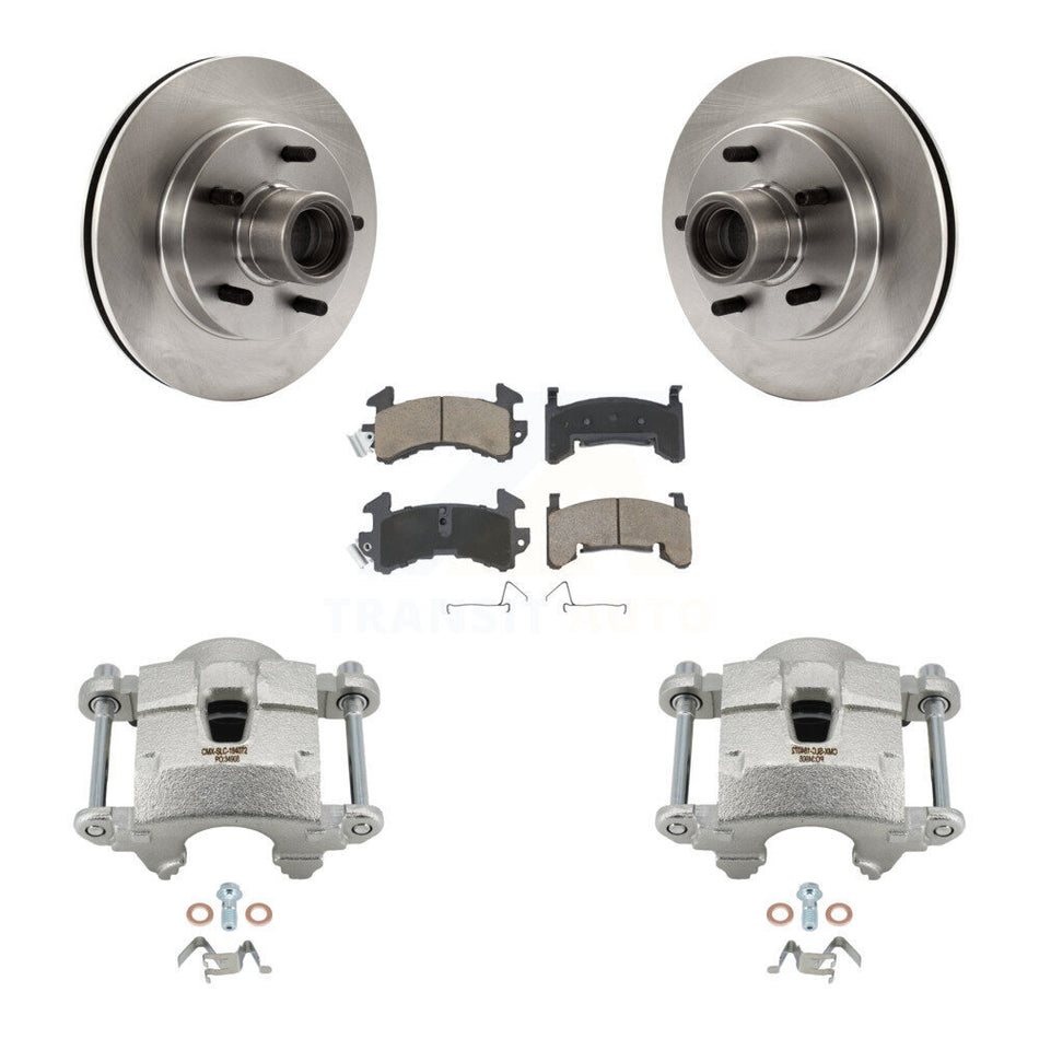 Front Brake Caliper Rotors Ceramic Pad Kit For Chevrolet S10 GMC Sonoma Blazer Jimmy S15 KC8-100721C