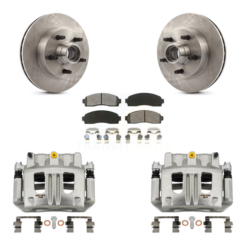 Front Disc Brake Caliper Rotors And Semi-Metallic Pads Kit For Mazda B3000 B2300 B4000 KC8-100722S