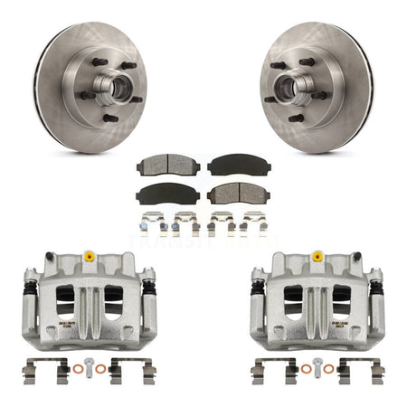 Front Disc Brake Caliper Rotors And Semi-Metallic Pads Kit For Mazda B3000 B2300 B4000 KC8-100722S