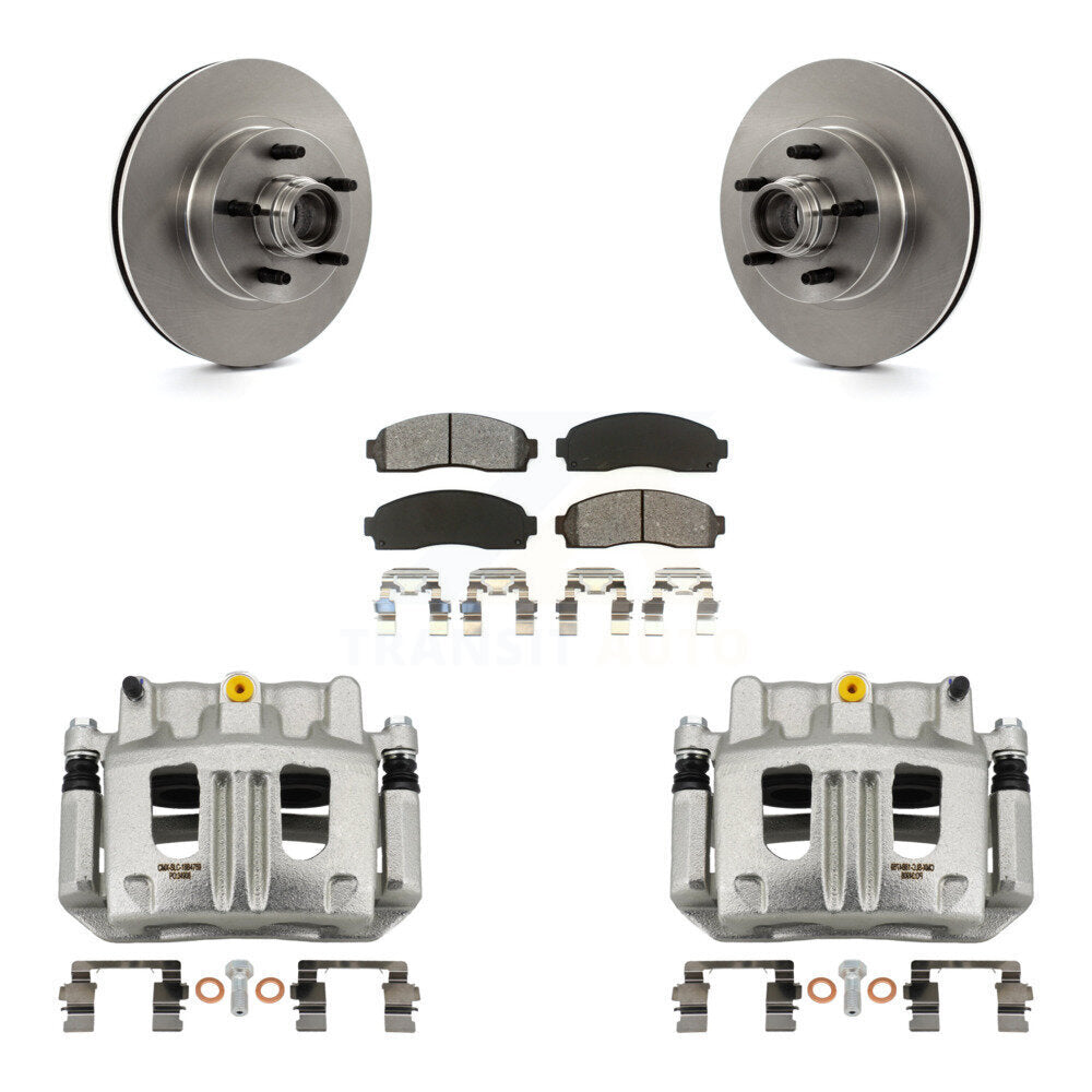 Front Brake Caliper Rotors Semi-Metallic Pad Kit For Ford Ranger Mazda B3000 B2300 B4000 KC8-100723S