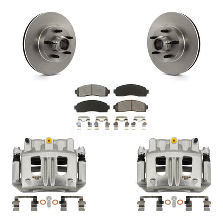 Front Brake Caliper Rotors Semi-Metallic Pad Kit For Ford Ranger Mazda B3000 B2300 B4000 KC8-100723S