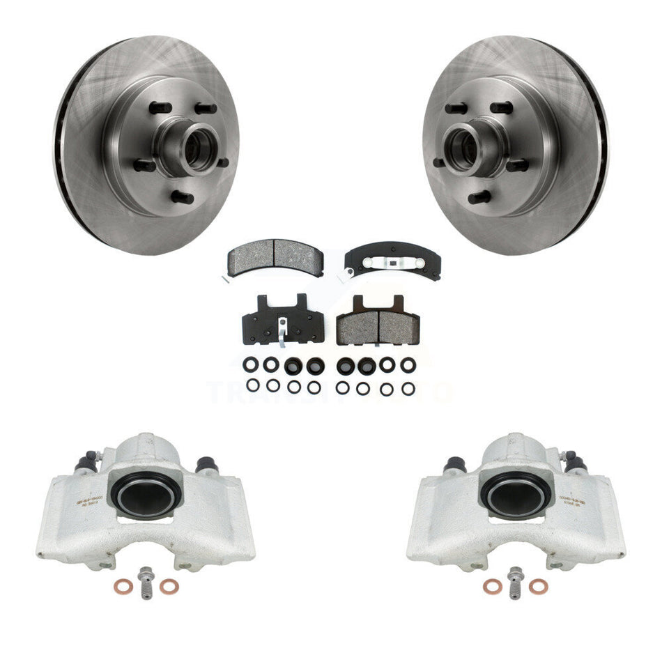 Front Disc Brake Caliper Rotors And Semi-Metallic Pads Kit For Chevrolet C1500 GMC Tahoe Suburban Yukon Express 1500 Savana KC8-100726S