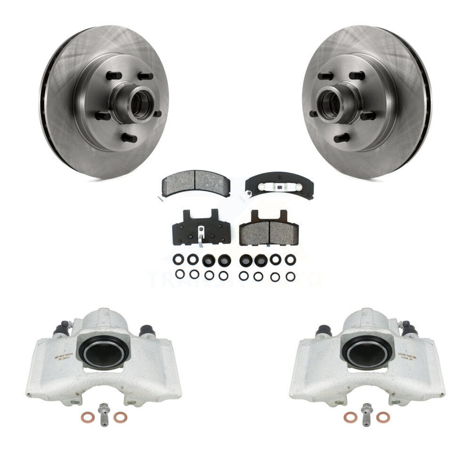 Front Disc Brake Caliper Rotors And Semi-Metallic Pads Kit For Chevrolet C1500 GMC Tahoe Suburban Yukon Express 1500 Savana KC8-100726S