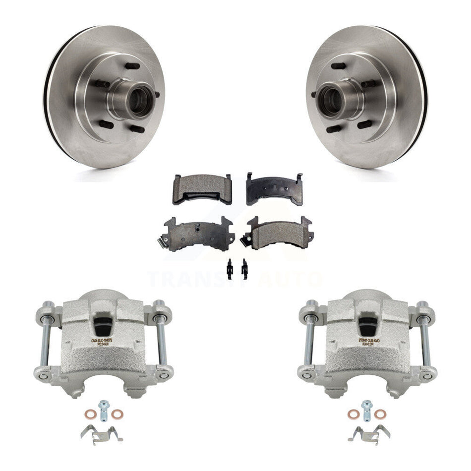 Front Brake Caliper Rotors Ceramic Pad Kit For Chevrolet S10 GMC Sonoma Blazer Jimmy S15 KC8-100729T