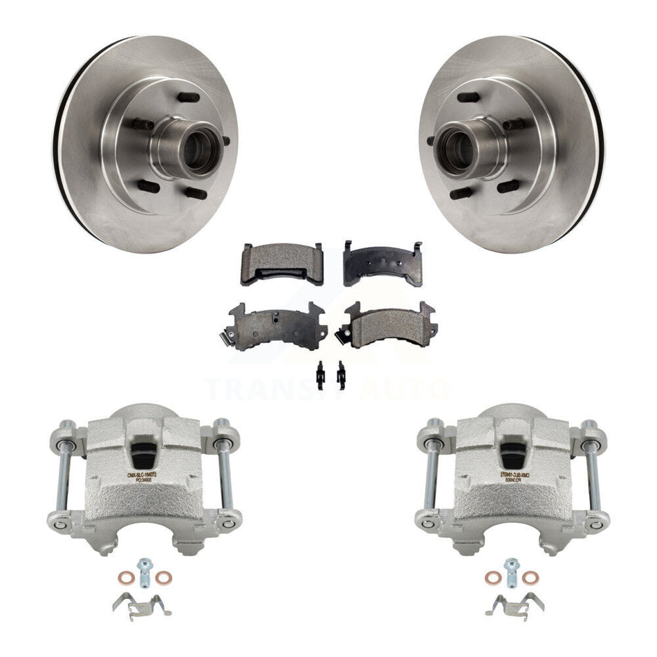 Front Brake Caliper Rotors Ceramic Pad Kit For Chevrolet S10 GMC Sonoma Blazer Jimmy S15 KC8-100729T
