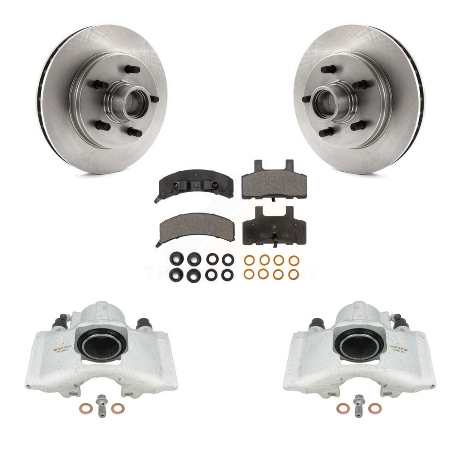Front Disc Brake Caliper Rotors And Semi-Metallic Pads Kit For C1500 Chevrolet GMC Suburban KC8-100733P