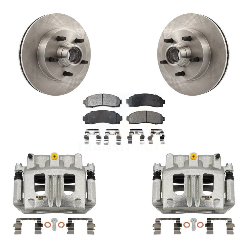 Front Disc Brake Caliper Rotors And Semi-Metallic Pads Kit For Mazda B3000 B2300 B4000 KC8-100735P