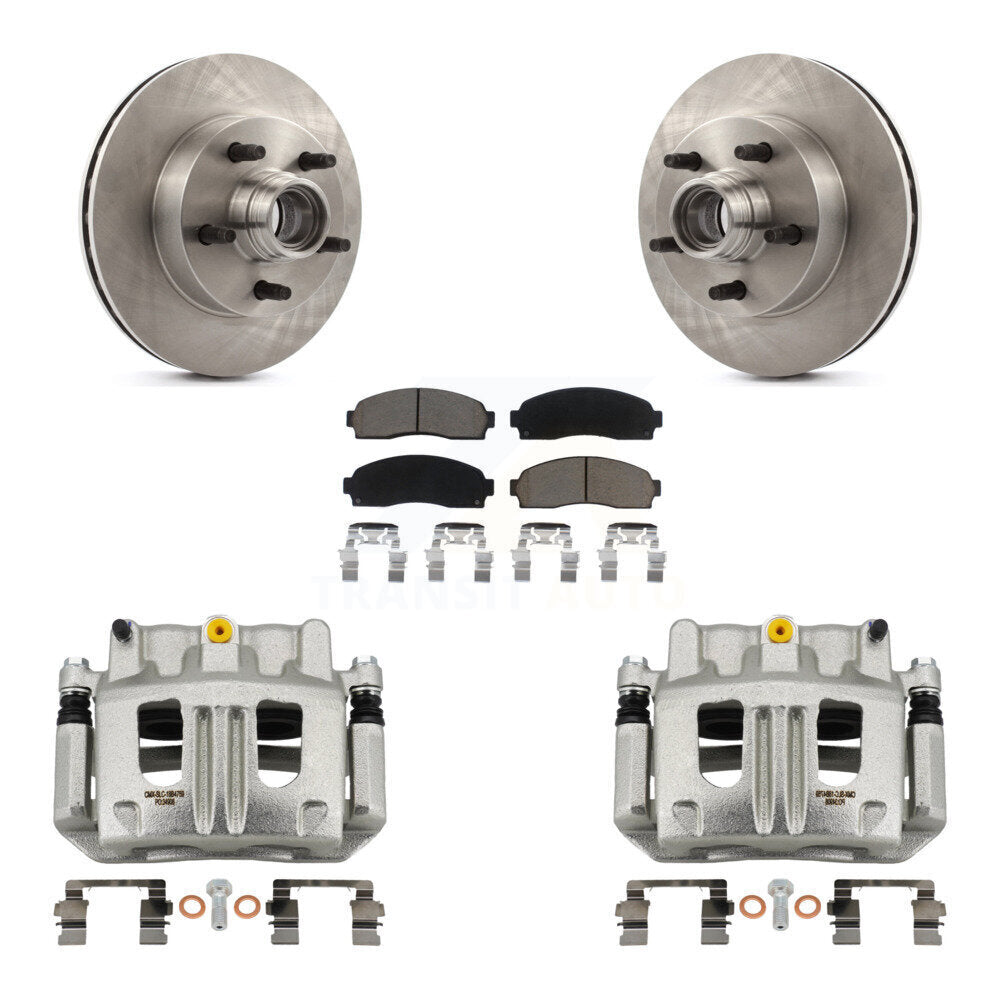 Front Disc Brake Caliper Rotors And Ceramic Pads Kit For Mazda B3000 B2300 B4000 KC8-100737C