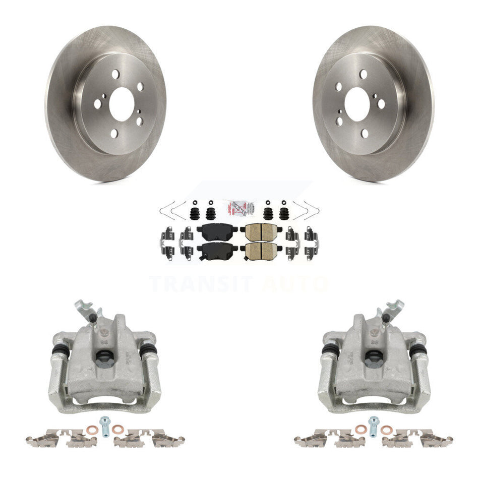 Rear Disc Brake Caliper Rotor And Ceramic Pad Kit For Toyota Corolla Matrix Pontiac Vibe KC8-100737N