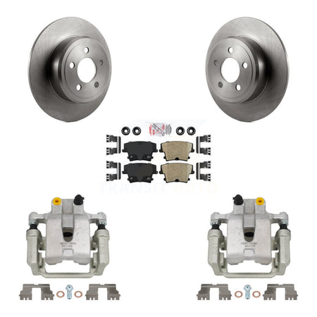 Rear Disc Brake Caliper Rotors Ceramic Pad Kit For Dodge Chrysler 300 Charger Challenger KC8-100738N