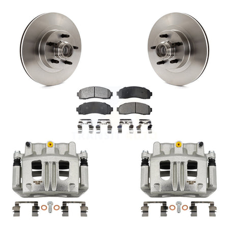 Front Brake Caliper Rotor And Ceramic Pad Kit For 2001-2002 Ford Explorer Sport Trac RWD KC8-100744T