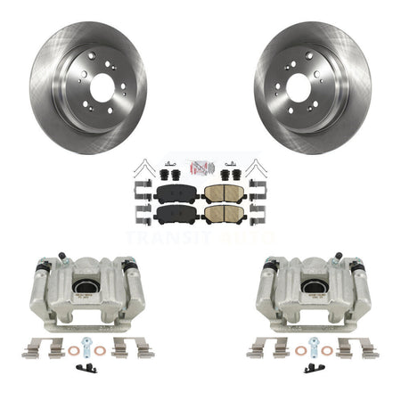 Rear Disc Brake Caliper Rotors And Ceramic Pads Kit For Acura MDX ZDX KC8-100745N by Transit Auto