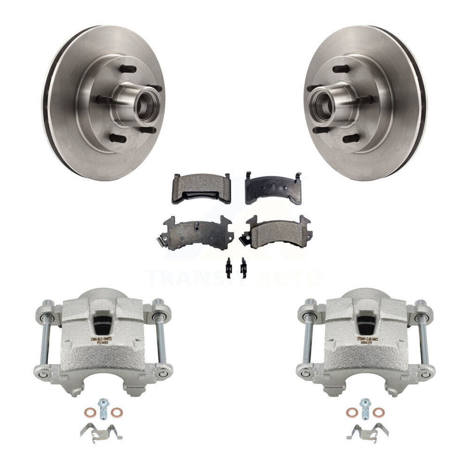 Front Brake Caliper Rotor Semi-Metallic Pad Kit For Chevrolet Camaro Pontiac S10 GMC S15 KC8-100746P