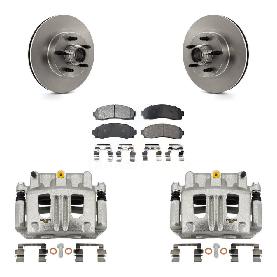 Front Disc Brake Caliper Rotor & Ceramic Pad Kit For Ford Ranger Mazda B3000 B2300 B4000 KC8-100746T