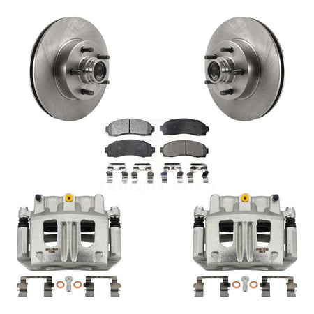 Front Disc Brake Caliper Rotors And Ceramic Pads Kit For 2010-2011 Ford Ranger RWD KC8-100747T