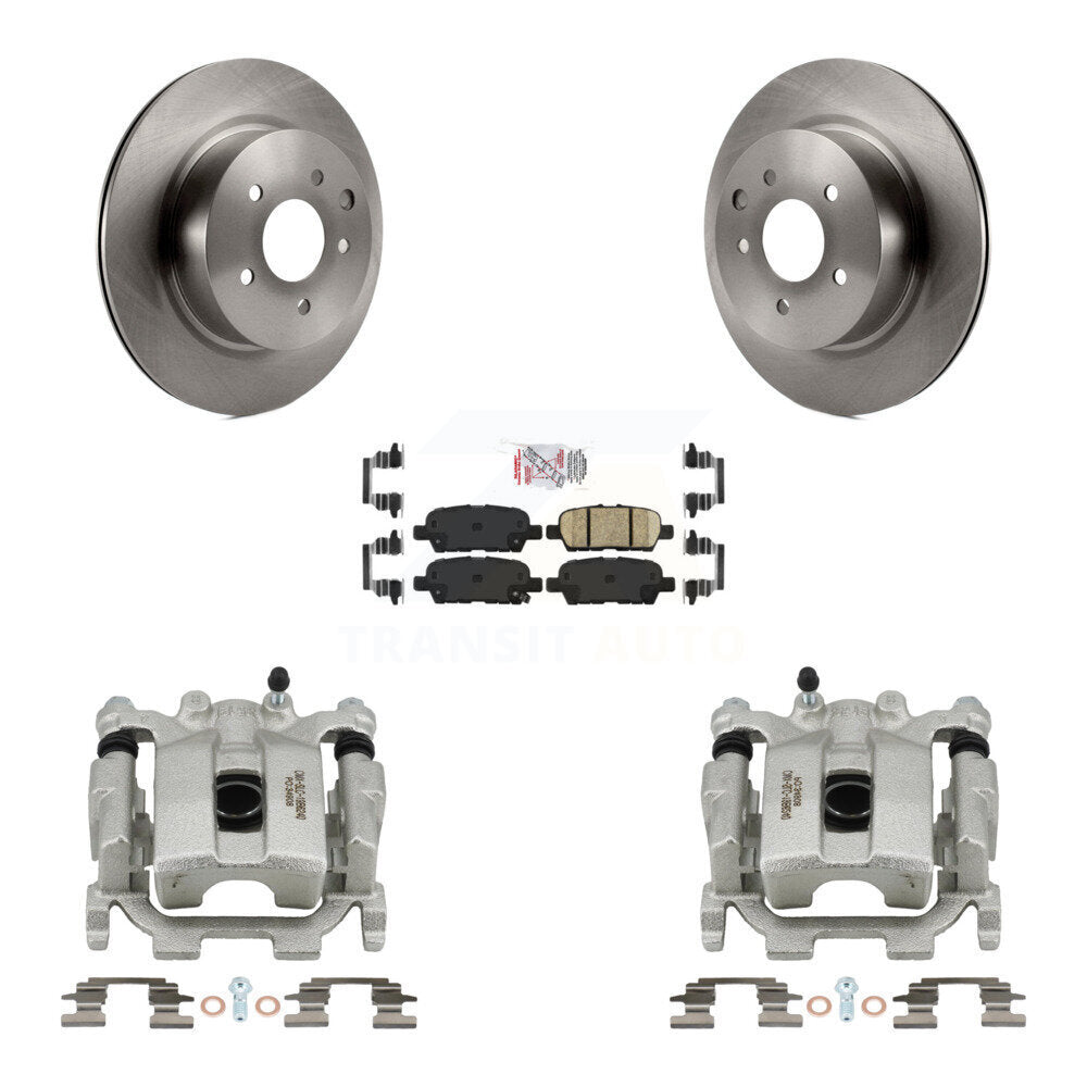 Rear Disc Brake Caliper Rotors And Ceramic Pads Kit For Nissan Maxima KC8-100772N