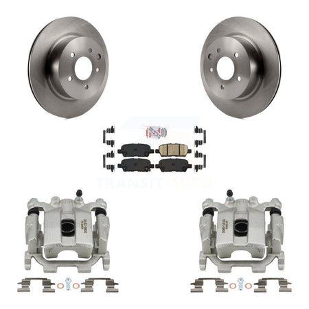 Rear Disc Brake Caliper Rotors And Ceramic Pads Kit For Nissan Maxima KC8-100772N