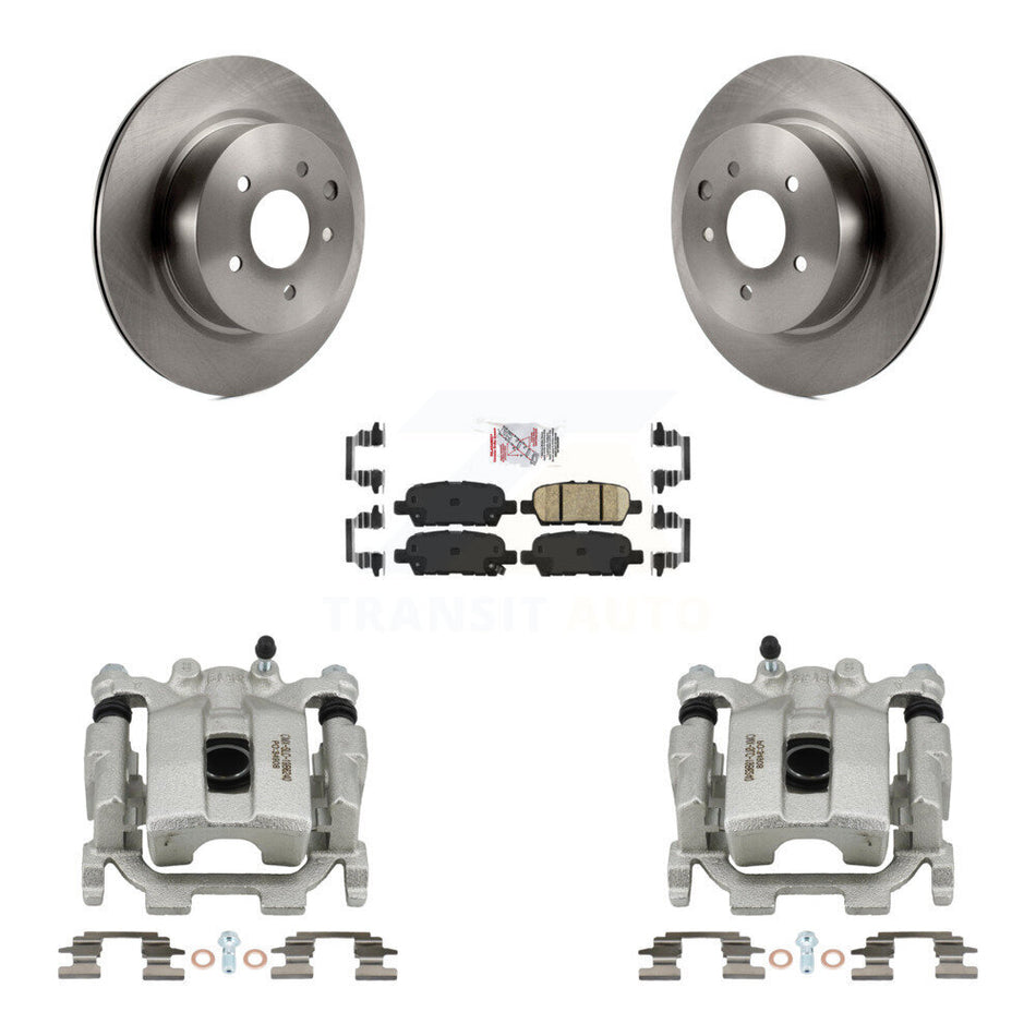 Rear Disc Brake Caliper Rotors And Ceramic Pads Kit For Nissan Maxima KC8-100772N