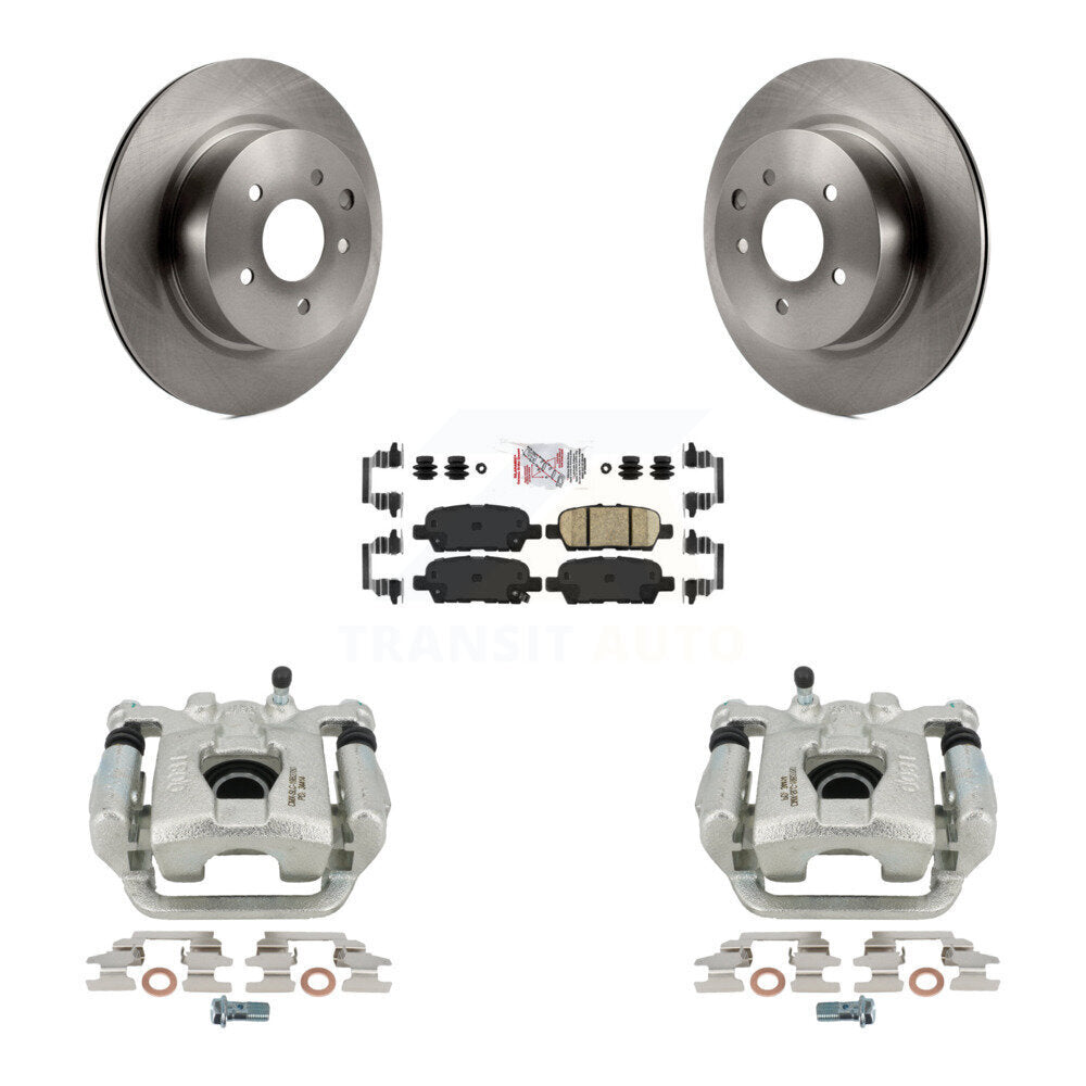 Rear Disc Brake Caliper Rotors And Ceramic Pads Kit For 2019-2022 Nissan Maxima KC8-100782N by Transit Auto