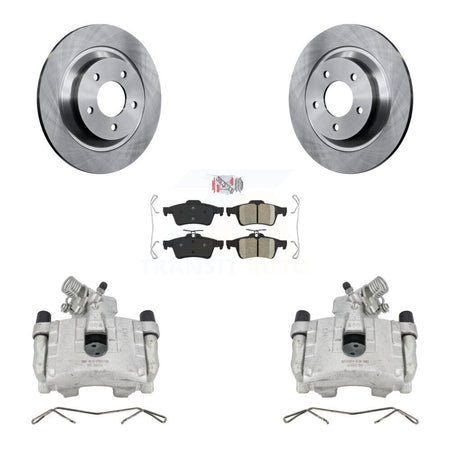 Rear Disc Brake Caliper Rotors And Ceramic Pads Kit For Mazda 5 KC8-100802N by Transit Auto