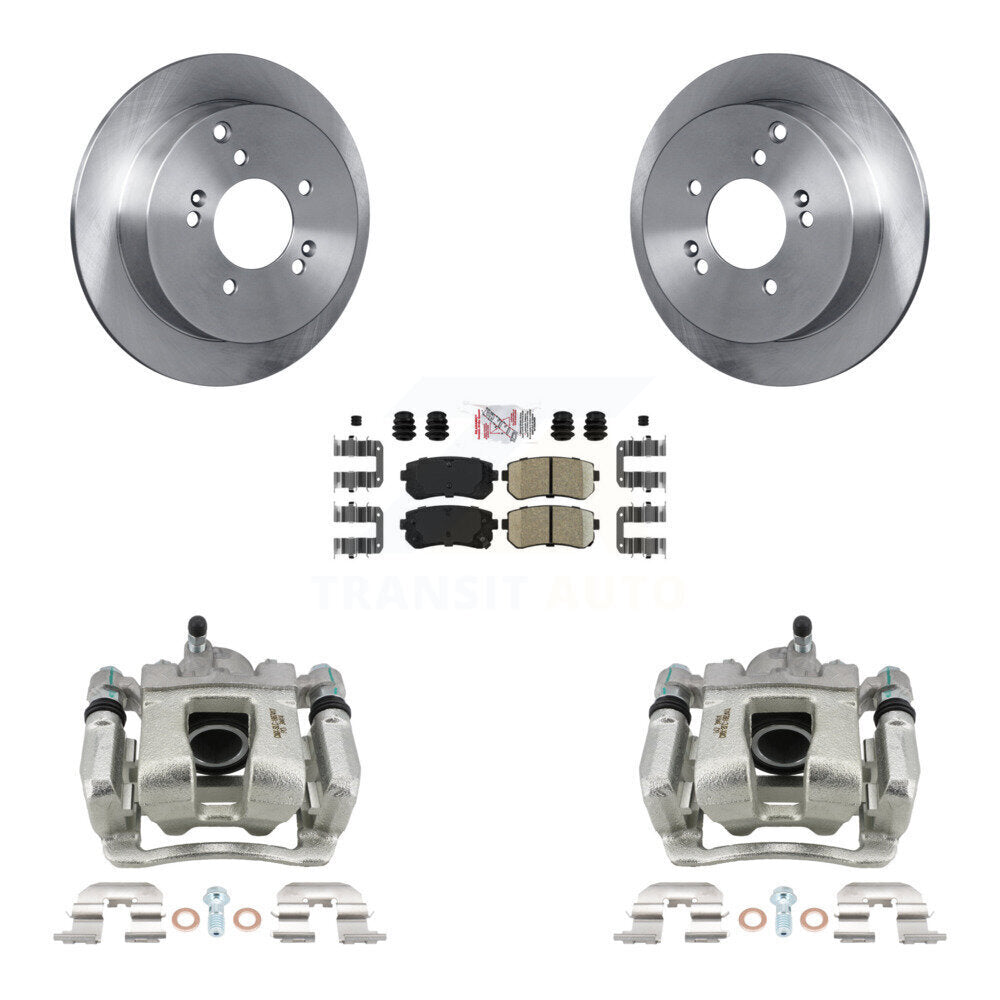 Rear Disc Brake Caliper Rotors & Ceramic Pad Kit For 2016 Kia Sportage AWD From 12 10 15 KC8-100835N
