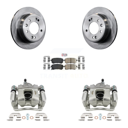 Rear Disc Brake Caliper Rotors & Ceramic Pad Kit For 2016 Kia Sportage FWD From 12 10 15 KC8-100838N