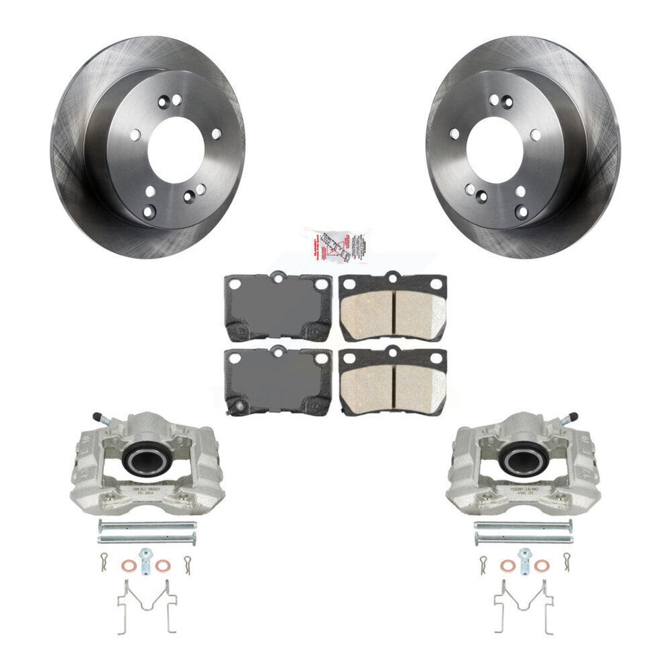 Rear Disc Brake Caliper Rotors And Ceramic Pads Kit For Lexus IS250 KC8-100847N