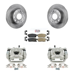 Rear Disc Brake Caliper Rotors And Ceramic Pads Kit For 2003 Nissan Maxima From 01 03 KC8-100895N