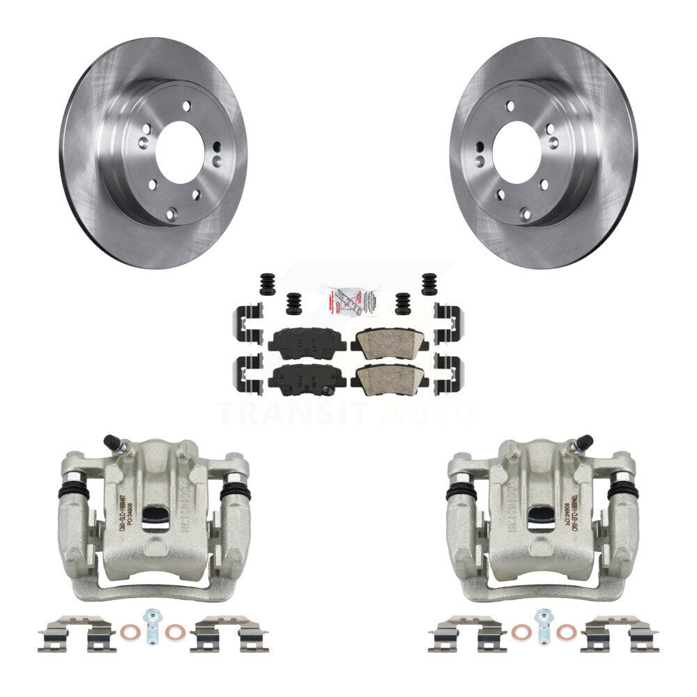 Rear Disc Brake Caliper Rotors And Ceramic Pads Kit For Kia Optima Hyundai Azera KC8-100909N