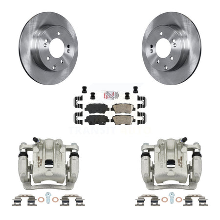 Rear Disc Brake Caliper Rotors And Ceramic Pads Kit For Kia Optima Hyundai Azera KC8-100909N