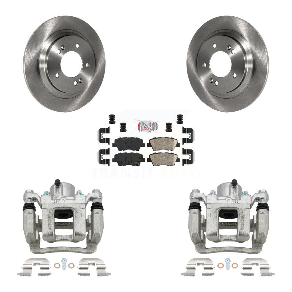 Rear Brake Caliper Rotors Ceramic Pad Kit For Hyundai Sonata With Electric Parking KC8-100921N