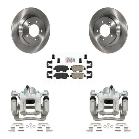 Rear Brake Caliper Rotors Ceramic Pad Kit For Hyundai Sonata With Electric Parking KC8-100921N