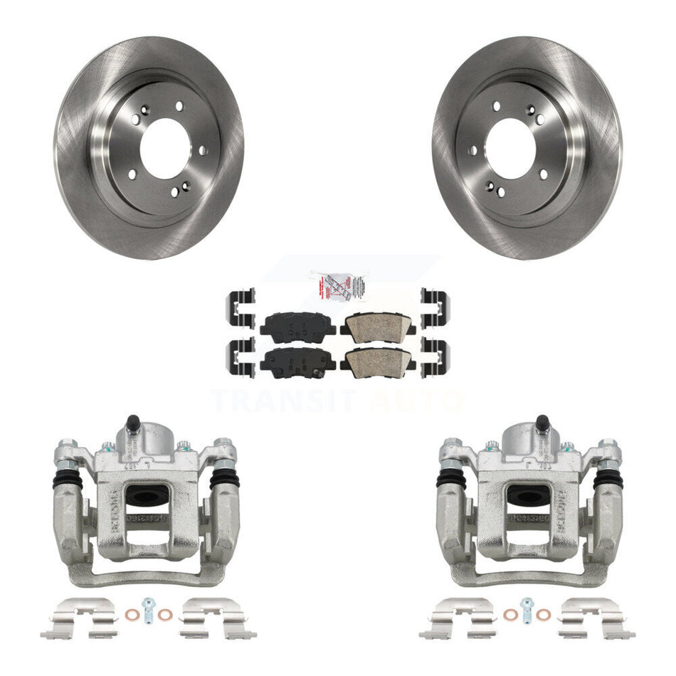 Rear Brake Caliper Rotors Ceramic Pad Kit For Hyundai Sonata With Electric Parking KC8-100922N