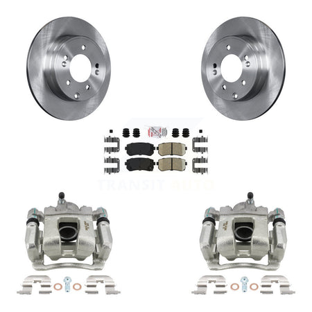Rear Brake Caliper Rotor & Ceramic Pad Kit For Hyundai Tucson FUEL CELL EV (FCEV) engine KC8-100923N