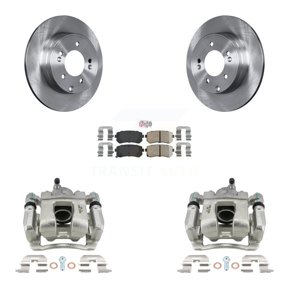 Rear Brake Caliper Rotor & Ceramic Pad Kit For Hyundai Tucson FUEL CELL EV (FCEV) engine KC8-100924N