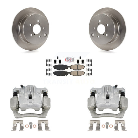 Rear Disc Brake Caliper Rotor & Ceramic Pad Kit For Subaru Impreza Forester Crosstrek XV KC8-100943N