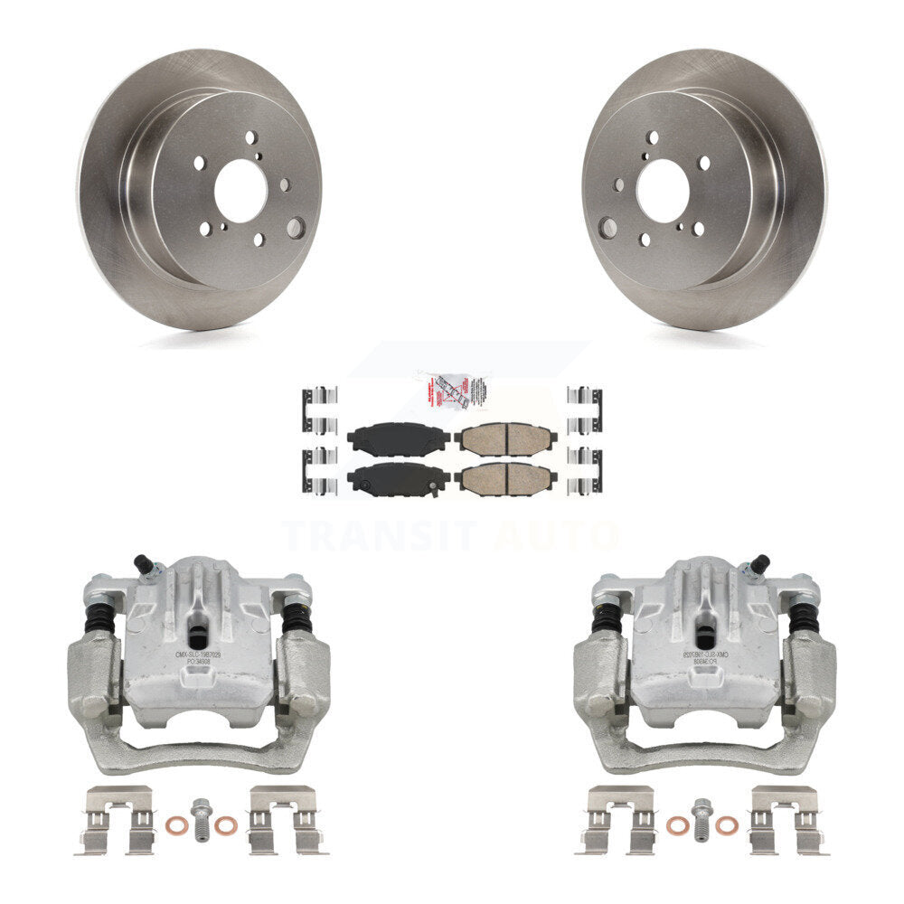 Rear Disc Brake Caliper Rotor & Ceramic Pad Kit For Subaru Impreza Forester Crosstrek XV KC8-100944N