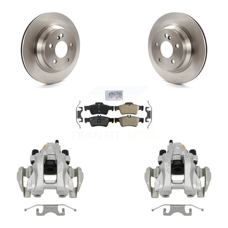 Rear Brake Caliper Rotor & Semi-Metallic Pad Kit For Mercedes-Benz E350 E500 E320 CLS550 KC8-100948N