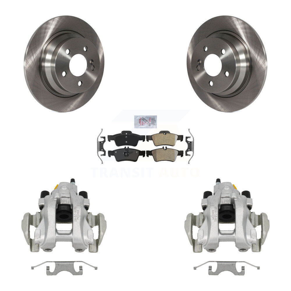 Rear Disc Brake Caliper Rotor And Semi-Metallic Pad Kit For Mercedes-Benz E350 E320 E500 KC8-100949N