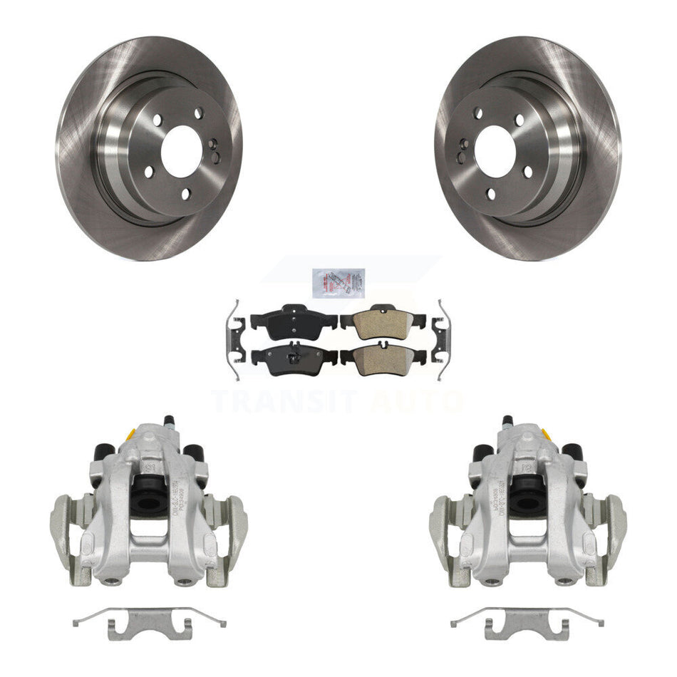 Rear Disc Brake Caliper Rotor And Semi-Metallic Pad Kit For Mercedes-Benz E350 E320 E500 KC8-100949N