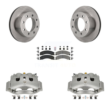 Rear Disc Brake Caliper Rotors And Semi-Metallic Pads Kit For Chevrolet Express 4500 KC8-100952N