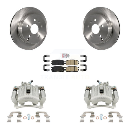 Rear Brake Caliper Rotor And Ceramic Pad Kit For 2010-2017 Chevrolet Equinox GMC Terrain KC8-100970N