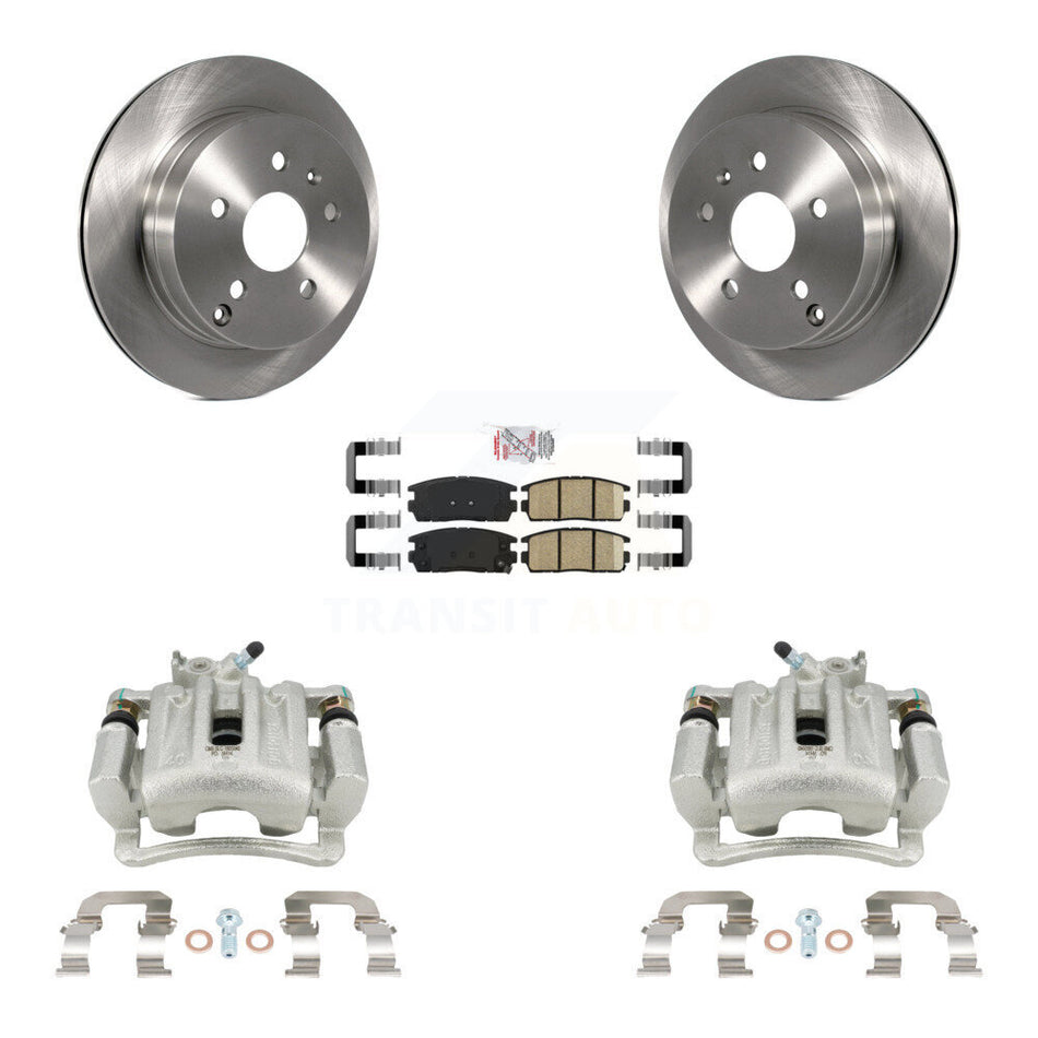 Rear Brake Caliper Rotor And Ceramic Pad Kit For 2010-2017 Chevrolet Equinox GMC Terrain KC8-100970N
