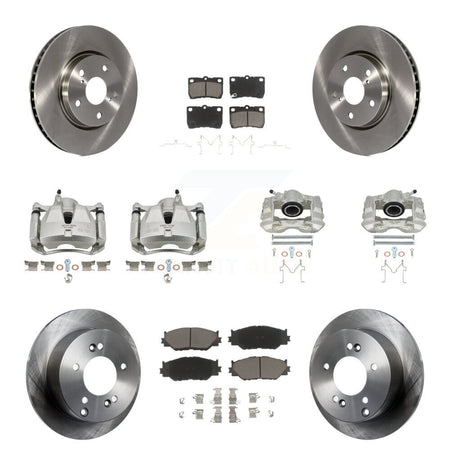 Front Rear Disc Brake Caliper Rotors And Ceramic Pads Kit (10Pc) For Lexus IS250 KC8-100980C