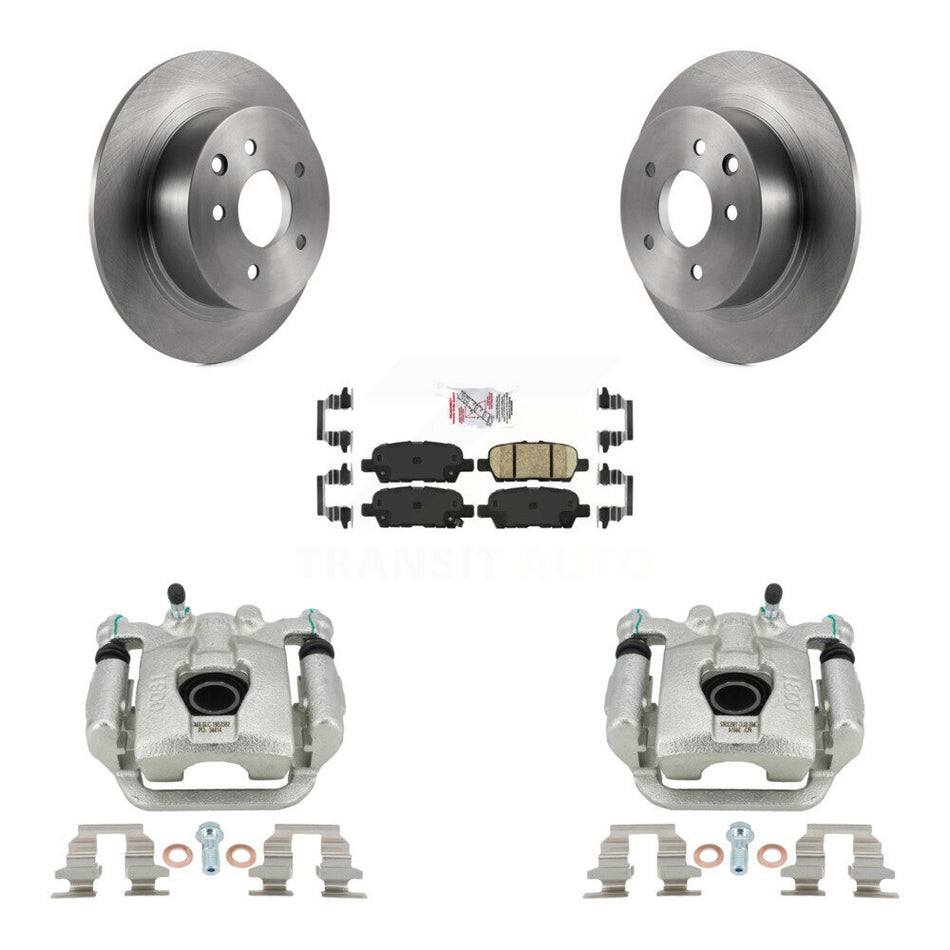 Rear Disc Brake Caliper Rotors And Ceramic Pads Kit For Nissan Sentra Juke KC8-100991N