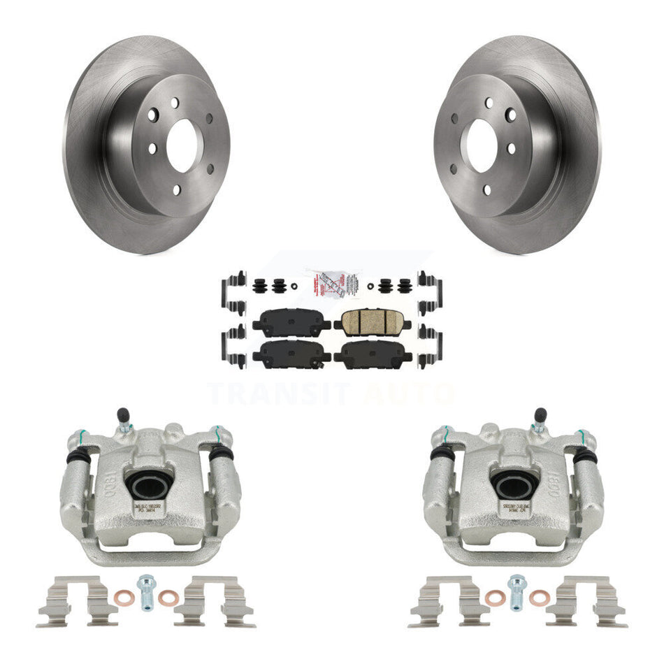 Rear Disc Brake Caliper Rotors And Ceramic Pads Kit For Nissan Sentra Juke KC8-100992N