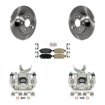 Rear Disc Brake Caliper Rotors And Ceramic Pads Kit For Chevrolet Buick Encore Sonic Trax KC8-101028N by Transit Auto