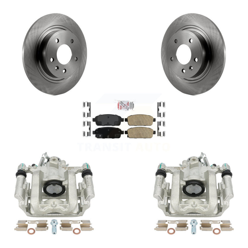 Rear Disc Brake Caliper Rotors And Ceramic Pads Kit For Chevrolet Cruze Volt Cadillac ELR KC8-101030N