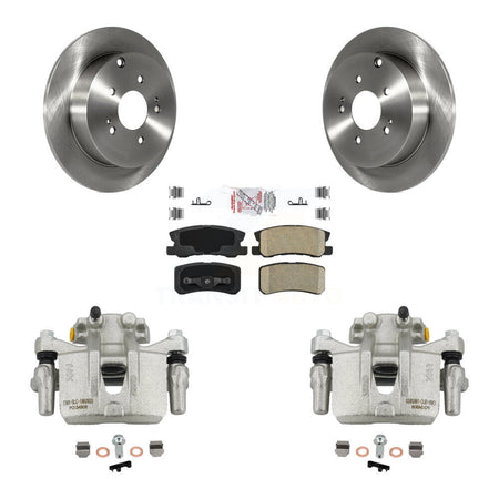 Rear Disc Brake Caliper Rotors And Ceramic Pads Kit For Mitsubishi Endeavor KC8-101033N